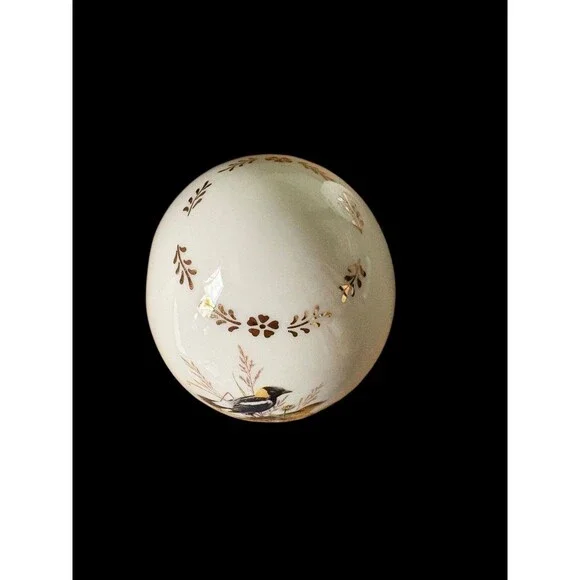 Danbury Mint Roger Tory Peterson Porcelain Songbird Egg Bobolink 1995 - Picture 4 of 7